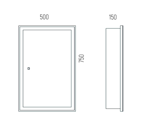 Зеркало-шкаф Corozo Толедо SD-00001391 50х15х75 подвесной цвет белый - фото 2
