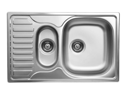 Кухонная мойка Ukinox Комфорт COP780.490 15GT8K 1R 49х78 цвет хром поверхность полированная - фото 2