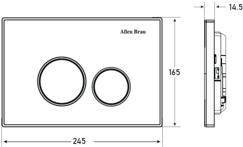 Клавиша смыва пневматическая Allen Brau Priority 9.20001.00 цвет хром - фото 5