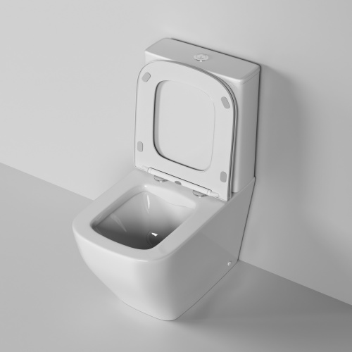 Унитаз напольный с бачком Grossman Style GR-4453S белый глянцевый с сиденьем микролифт безободковый каскадный смыв - фото 4