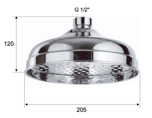 Верхний душ Remer 359B20X хром - фото 2