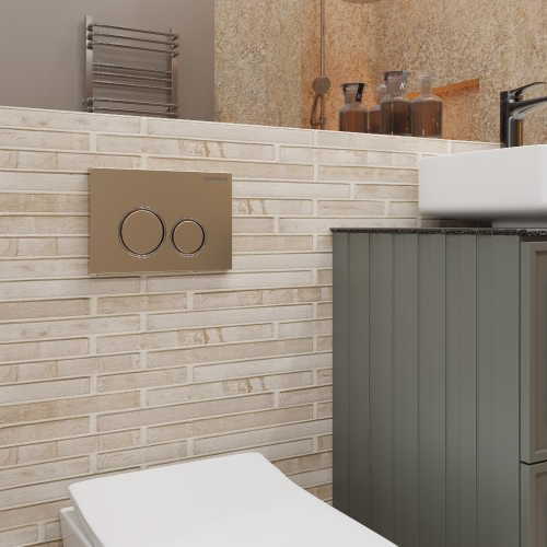 Клавиша смыва механическая CHARUS Spazio FP.330.51.01 цвет песок матовый - фото 3