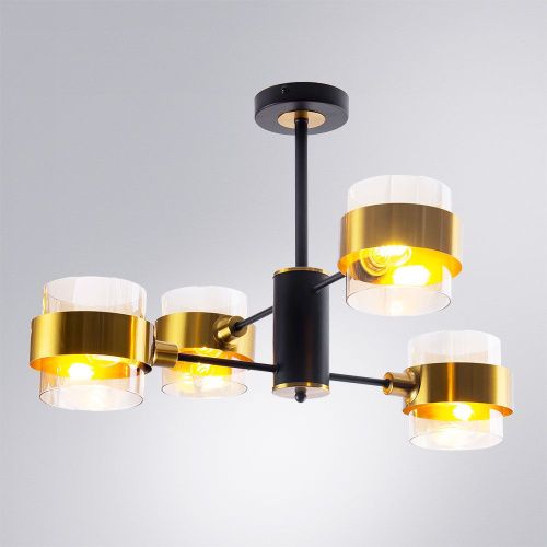 Люстра на штанге Arte Lamp Carlo (Царло) A8205SP-4BK - фото 2