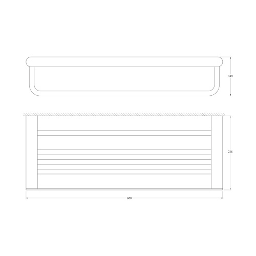 Полка в ванную комнату Artwelle SCHWARZ 7781 - фото 2