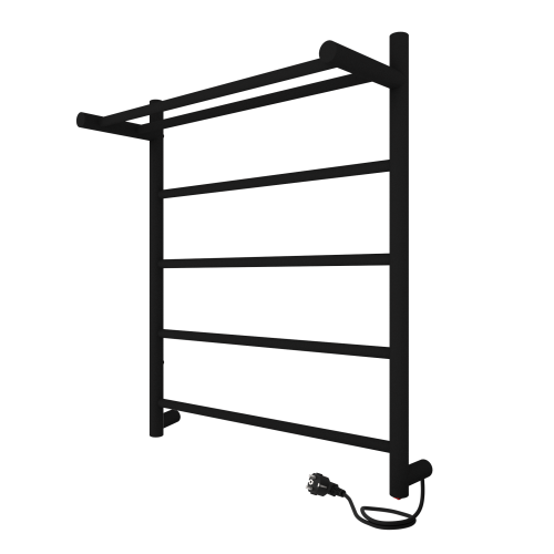 Полотенцесушитель Indigo LINE с полкой LСLE60-50BRPR 53х60 электрический черный муар - фото 5