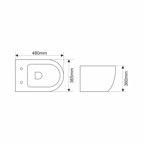Унитаз подвесной Melana MLN-310302 белый с сиденьем микролифт безободковый душевой смыв - фото 2
