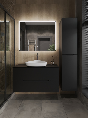 Тумба с раковиной Orange Line Li-100TubMDF+B07-500W 101х46х66 - фото 5