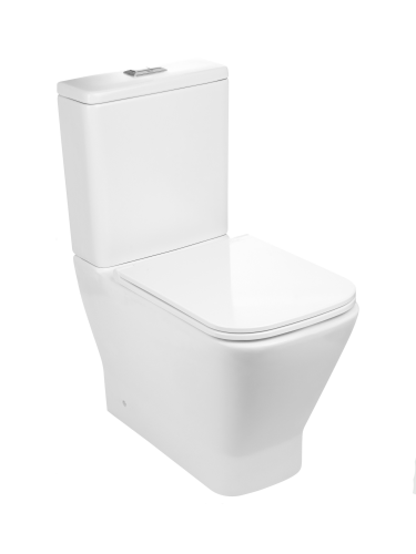 Унитаз напольный с бачком WeltWasser WW SK WW ROTBACH 011 GL-WT (10000012211) белый глянцевый с сиденьем микролифт безободковый смыв торнадо - фото 2