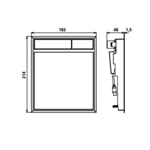 Клавиша смыва механическая Sanit 16.734.00..0010bi/bi цвет белый - фото 2