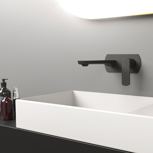 Смеситель Vincea Next VBFW-1N1MB настенный черный - фото 2