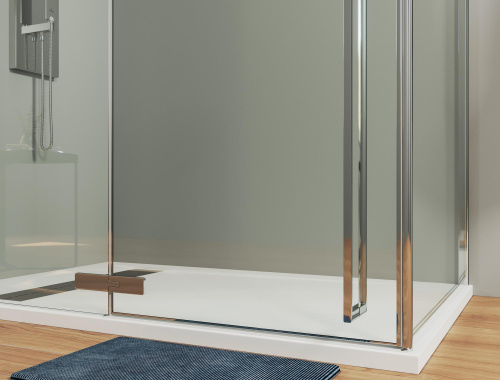 Душевой уголок Allen Brau Fantasy 3.11004-00 140х90 стекло прозрачное профиль хром глянцевый без поддона - фото 4