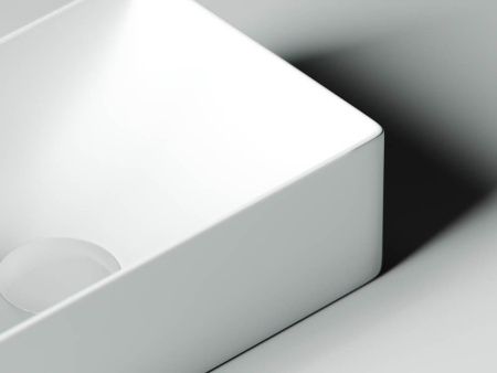 Раковина из сантехнического фарфора Ceramica Nova ELEMENT CN5008 40х20 подвесная цвет белый 1 отверстие под смеситель