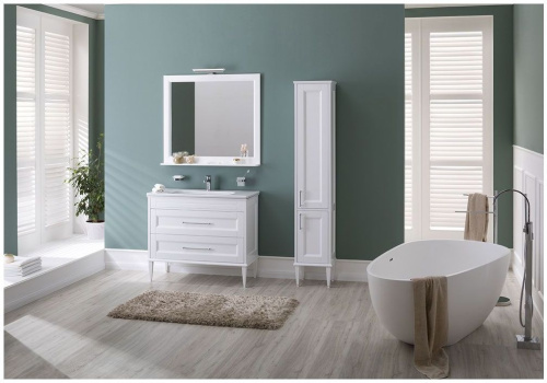 Шкаф-пенал Aquanet Бостон М 00209680 36х33х170 напольный/подвесной цвет белый - фото 4