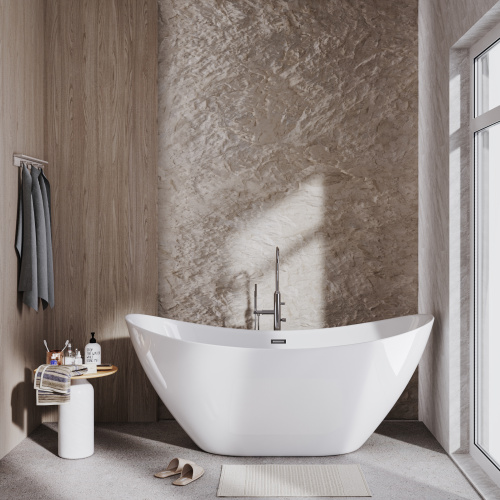 Ванна акриловая Grossman Galaxy GR-2103 180х75 отдельностоящая овальная с каркасом - фото 4