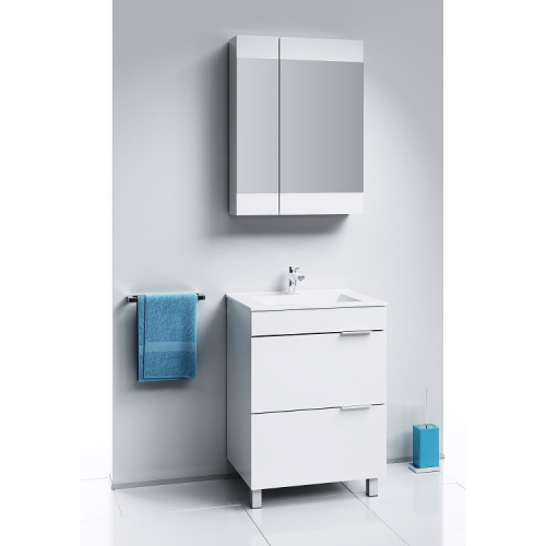 Зеркало-шкаф Aqwella Y Br.04.06/W 60х16х80 подвесной цвет белый - фото 4