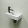 Раковина из сантехнического фарфора Ceramica Nova ELEMENT CN6051RMW 40х20 подвесная цвет белый 1 отверстие под смеситель