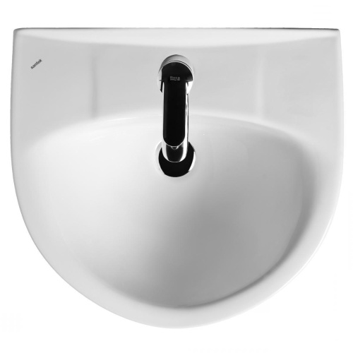 Раковина керамическая Onika Канны 1WH110243 50х45 накладная цвет белый 1 отверстие под смеситель - фото 2