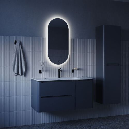 Зеркало с подсветкой IDDIS Uniq UNI9045i98 90х45 цвет белый - фото 4