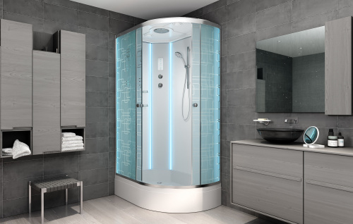 Душевая кабина AvaCan EM3012LLED 120х90 асимметричная с крышей ориентация левая - фото 3