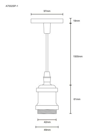 Светильник подвесной Arte Lamp ELECTRA (ЕЛЕЦТРА) A7002SP-1CC