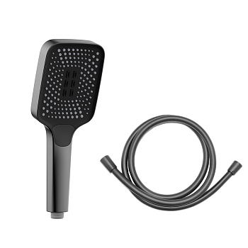 Душевой гарнитур Vincea VSHN-41HGM настенный вороненая сталь