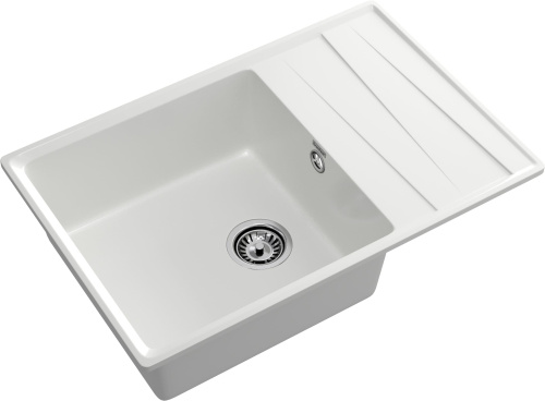 Кухонная мойка Granfest Level LV-760L иней 76х50 цвет белый поверхность матовая - фото 2