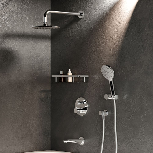 Душевая система Am.Pm X-Joy FT85A3RH10 встраиваемая в стену с термостатом