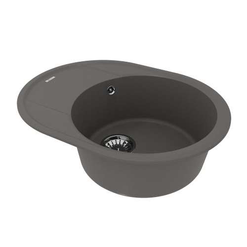 Кухонная мойка LeMark Lacha 620 9910053 62х47 цвет серый поверхность матовая - фото 2