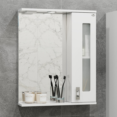 Зеркало-шкаф Onika Кристалл 205818 58х16х71 подвесной - фото 2