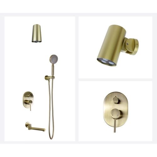 Душевая система Bronze de Luxe 14582-501BR встраиваемая в стену цвет бронза - фото 4