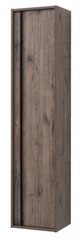 Шкаф-пенал Aquanet Lino 00253914 35х33х160 подвесной цвет темное дерево - фото 5