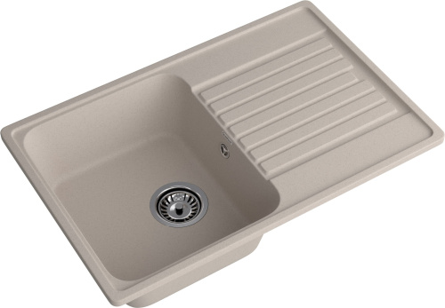 Кухонная мойка Granfest Quarz 78 песочный 74х48 цвет бежевый поверхность матовая - фото 2