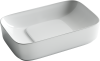 Раковина из сантехнического фарфора Ceramica Nova ELEMENT CN5021 60х40 накладная цвет белый без отверстий под смеситель