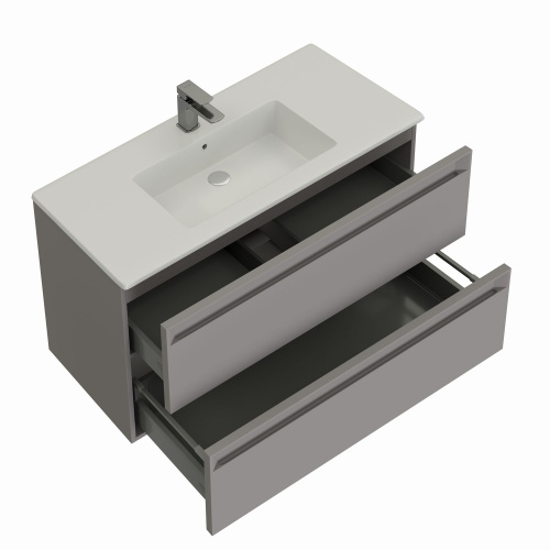 Тумба под раковину Allen Brau Eclipse 2.0 1.E1001.PGM 2.0 60х46х63 подвесная цвет серый - фото 2
