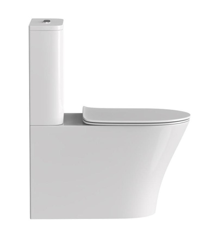 Чаша унитаза напольная Arrow AB2232H цвет белый без бачка с сиденьем микролифт безободковая каскадный смыв - фото 2