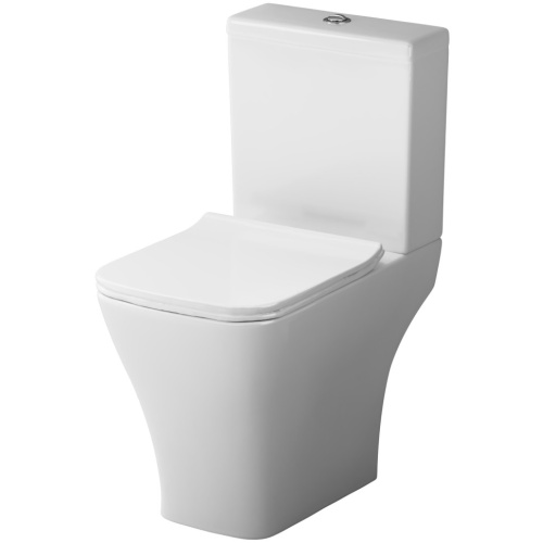 Унитаз напольный с бачком Damixa Titan DX78C8600SC белый с сиденьем микролифт безободковый каскадный смыв