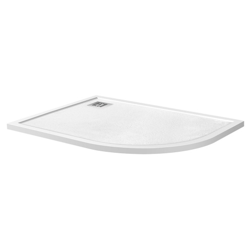 Душевой поддон BelBagno UNO TRAY-MR-UNO-RH-120/80-550-35-W-L-CR 120х80 искусственный мрамор белый - фото 2
