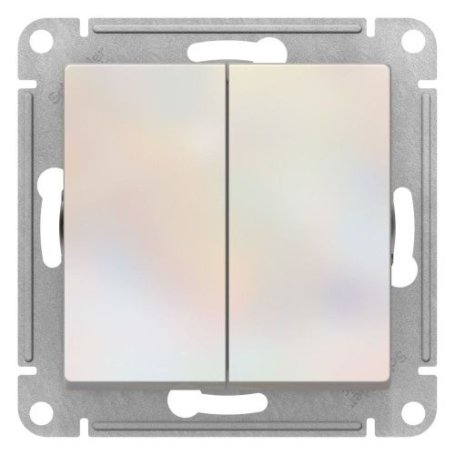 Выключатель 2-клавишный с самовозвратом сх.2 10А механизм Systeme Electric AtlasDesign (АтласДесигн) ATN000417 - фото 2