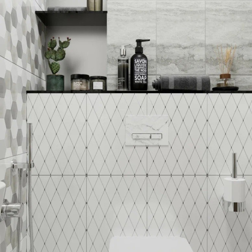 Клавиша смыва механическая Lavinia Boho RelFix 38050903 цвет белый мрамор - фото 3