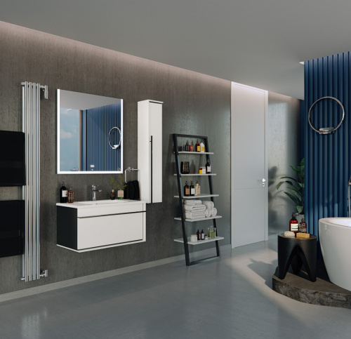 Шкаф-пенал Roca Aneto 7857431806 23х20х120 подвесной цвет белый - фото 4