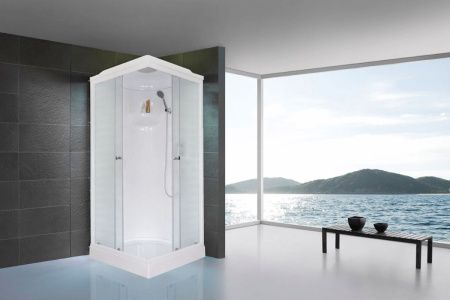 Душевая кабина Royal Bath HP RB80HP1-M 80х80 квадратная с крышей ориентация универсальная