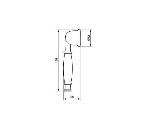 Лейка для ручного душа Emmevi C02403/BO круглая - фото 2
