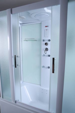 Душевой бокс Timo Eco TE-0750 150х80 стекло матовое профиль белый
