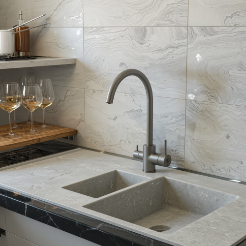 Смеситель для кухни SUS9035-37Grey на мойку графит - фото 3