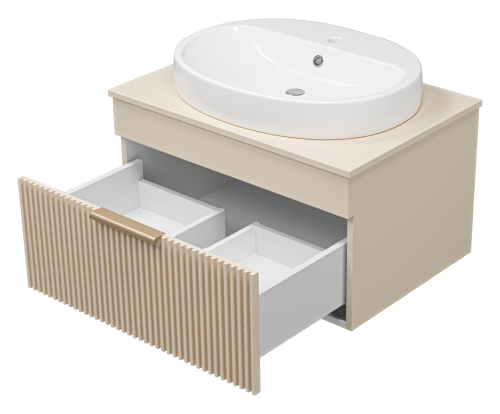 Тумба под раковину Brevita Enfida ENF-06070-0341Я 71х50х40 подвесная - фото 4