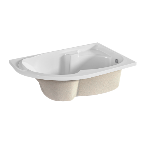 Ванна акриловая 1MarKa DIANA 01ди1610п 160х100 пристенная асимметричная без каркаса - фото 2