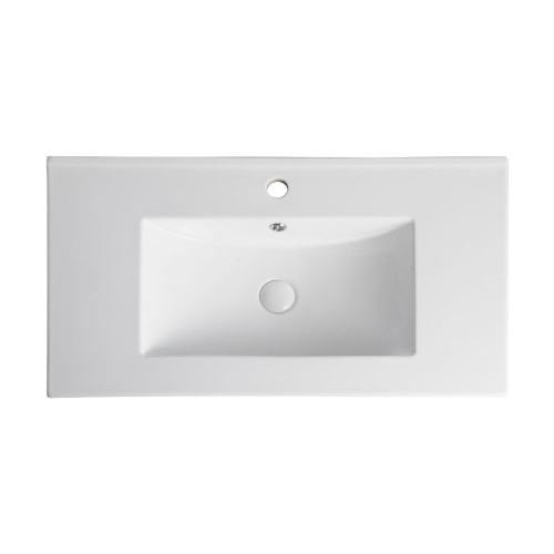 Тумба с раковиной Orange Line Li-80Tuw+Ra 82х47х54 цвет белый - фото 5