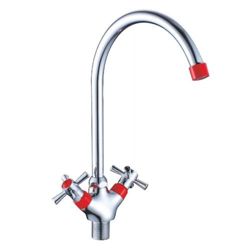 Смеситель для кухни Cron CN46142-6 на мойку красный - фото 2