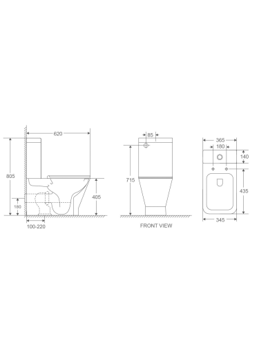 Унитаз напольный с бачком WeltWasser WW SK WW ROTBACH 011 GL-WT (10000012211) белый глянцевый с сиденьем микролифт безободковый смыв торнадо - фото 5