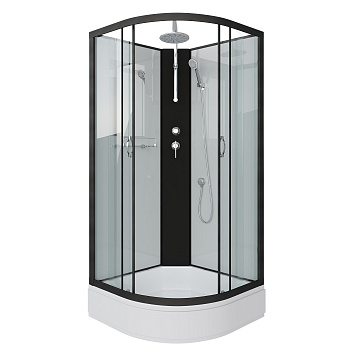Душевая кабина Niagara Classic 67031414BKT 80х80 четверть круга без крыши ориентация универсальная